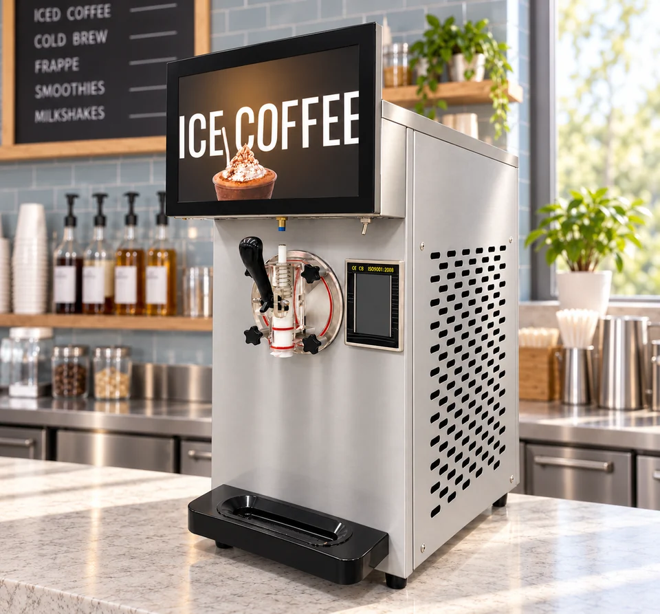 Commercial Frozen Drink Machine in an illustrative application setting
