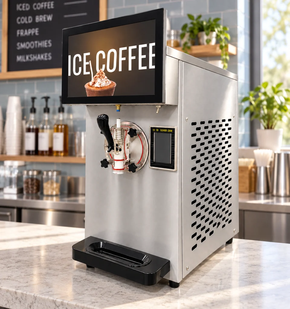 Commercial Frozen Drink Machine in an illustrative application setting